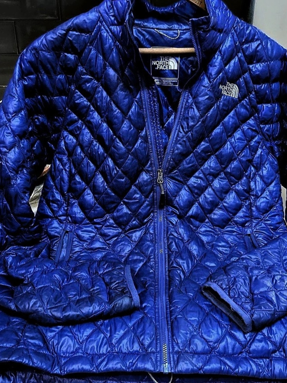 The North Face ThermoBall Quilted Jacket in Blue Size M lightweight packable